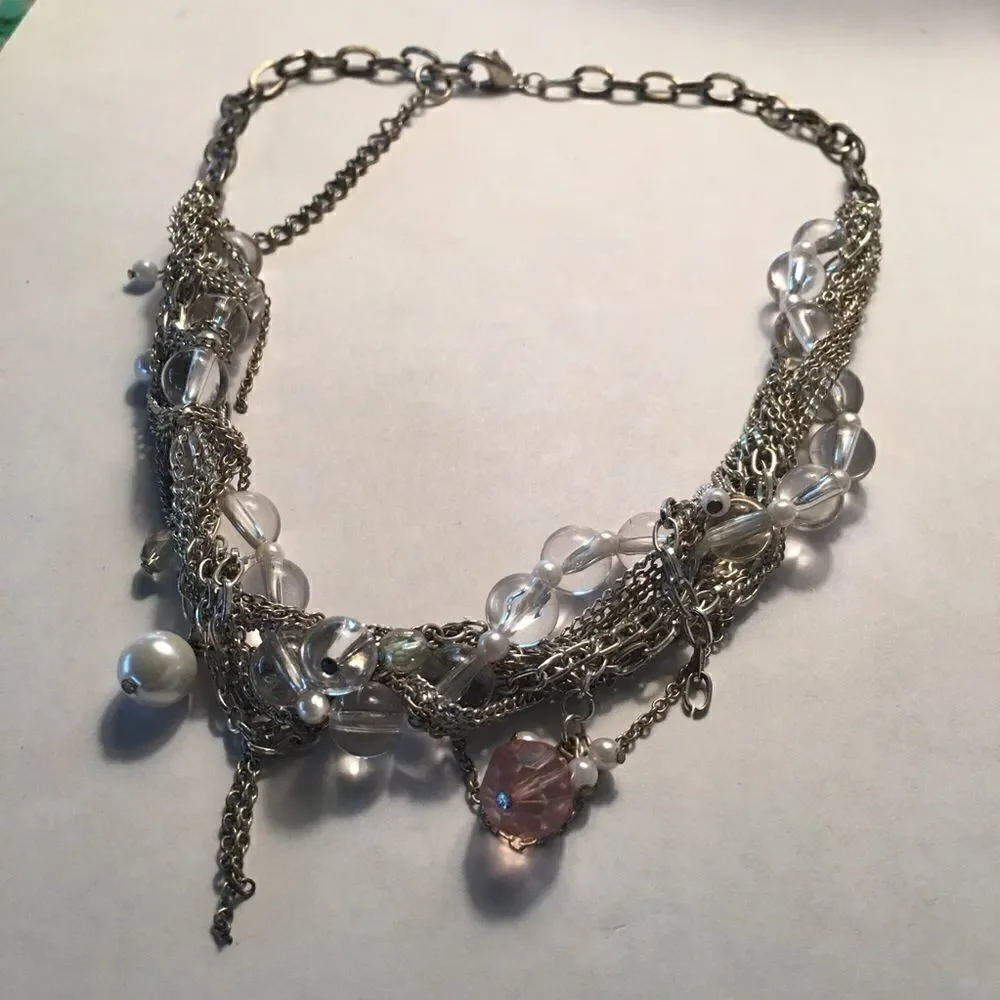 Crystal beaded necklace